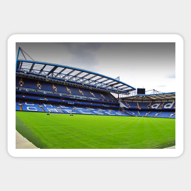 Chelsea Stamford Bridge West Stand Sticker by AndyEvansPhotos